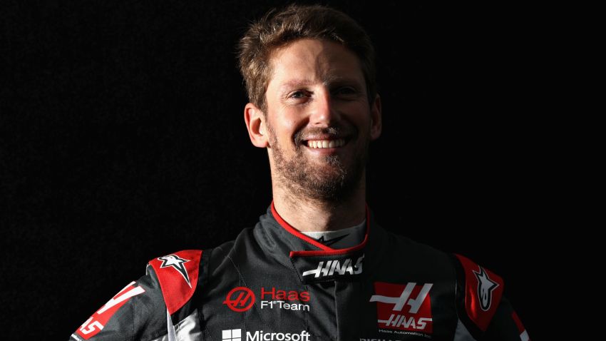 MELBOURNE, AUSTRALIA - MARCH 23:  Romain Grosjean of France and Haas F1 poses for a portrait during previews to the Australian Formula One Grand Prix at Albert Park on March 23, 2017 in Melbourne, Australia.  (Photo by Robert Cianflone/Getty Images)