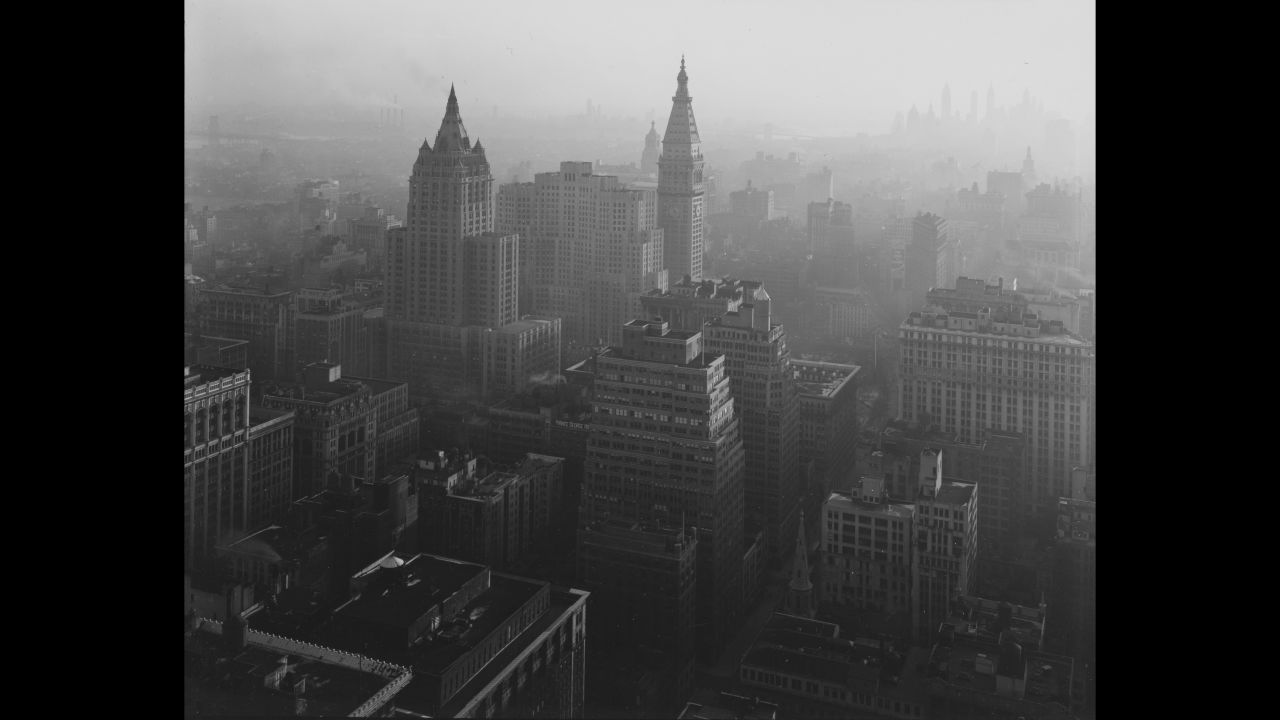 Looking south from the Empire State Building during daytime in 1946. Webb died in April 2000 at age 94. As the Todd Webb Archive writes: "His life was like his photographs; at first they seem very simple, without obvious tricks or manipulation, but upon closer examination, they are increasingly complex and marvelously subtle."