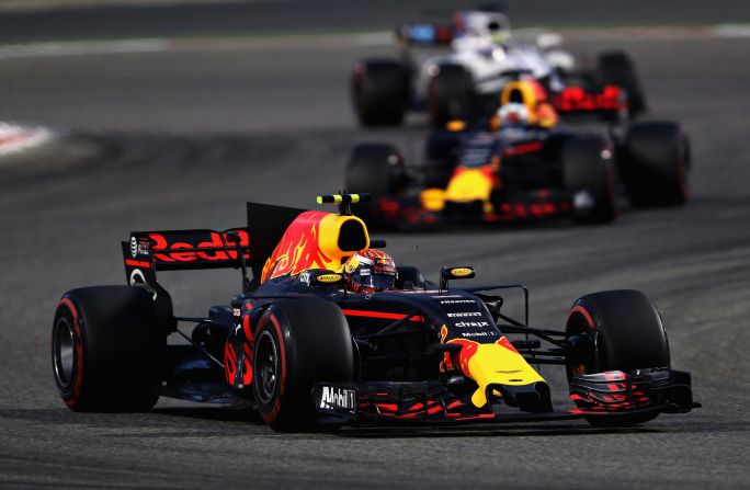 Red Bull's Max Verstappen retired from Sunday's race after suffering a rear brake failure on lap 12.