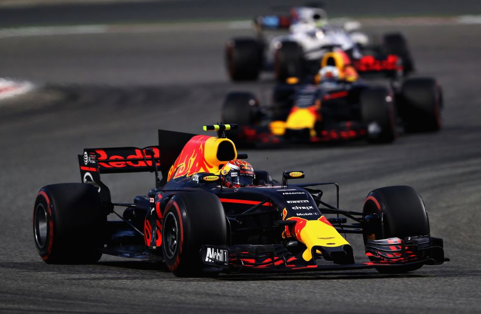 Red Bull's Max Verstappen retired from Sunday's race after suffering a rear brake failure on lap 12. 