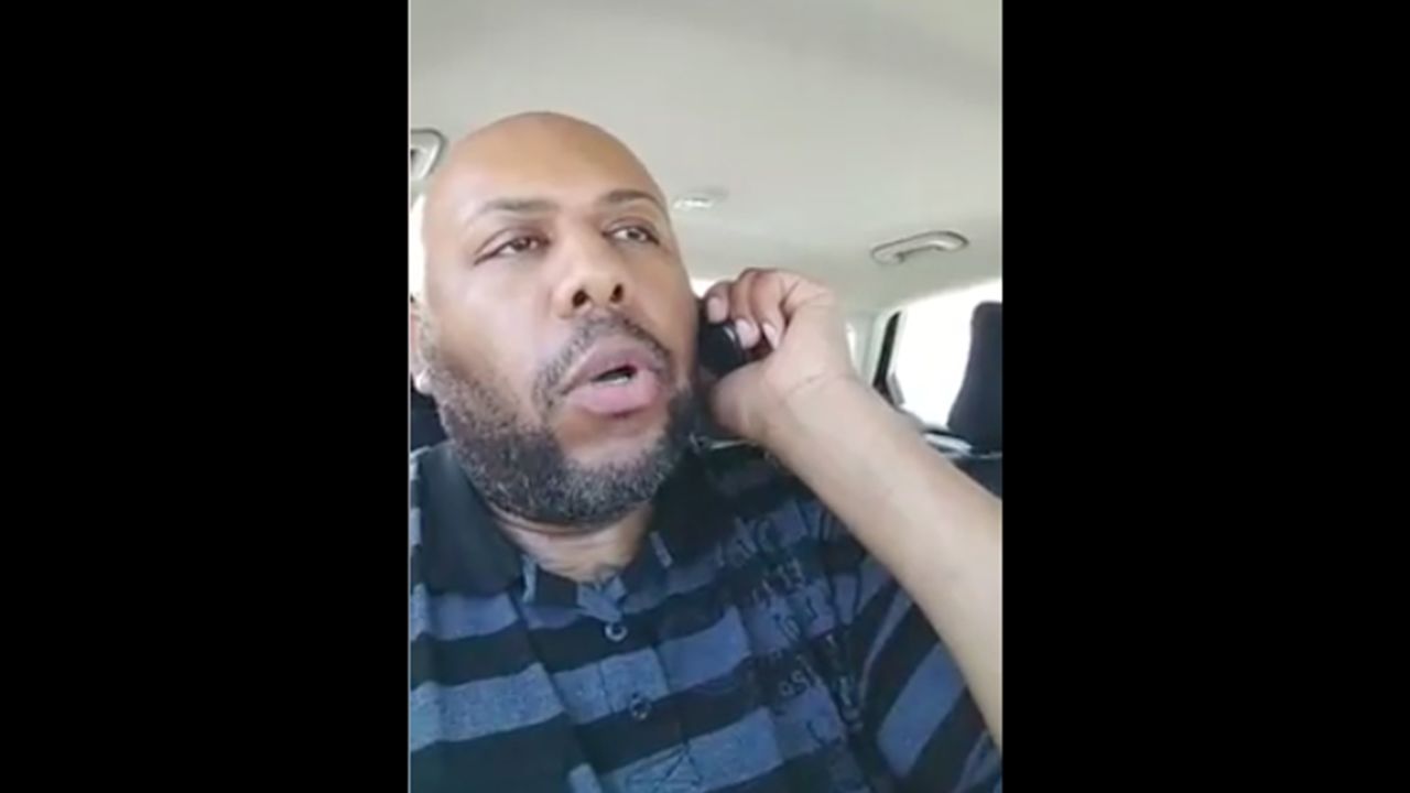 Steve Stephens in shown in a Facebook video on Sunday