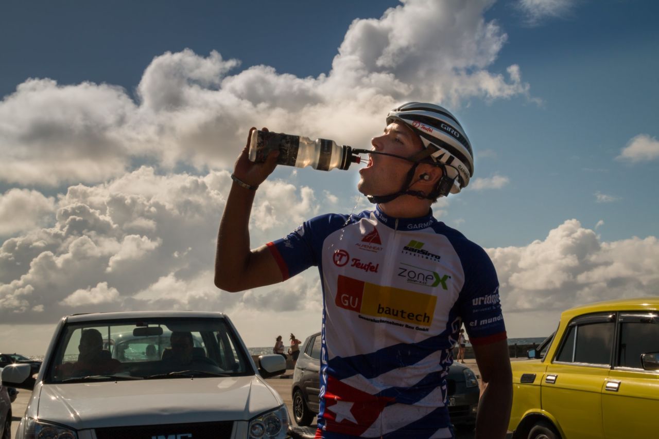 Zurl will have to eat or drink 500 calories an hour during his Cuba ride.
