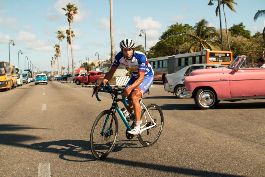 Four rather than two wheels ... Havana is full of classic cars from the golden age of American automobiles.