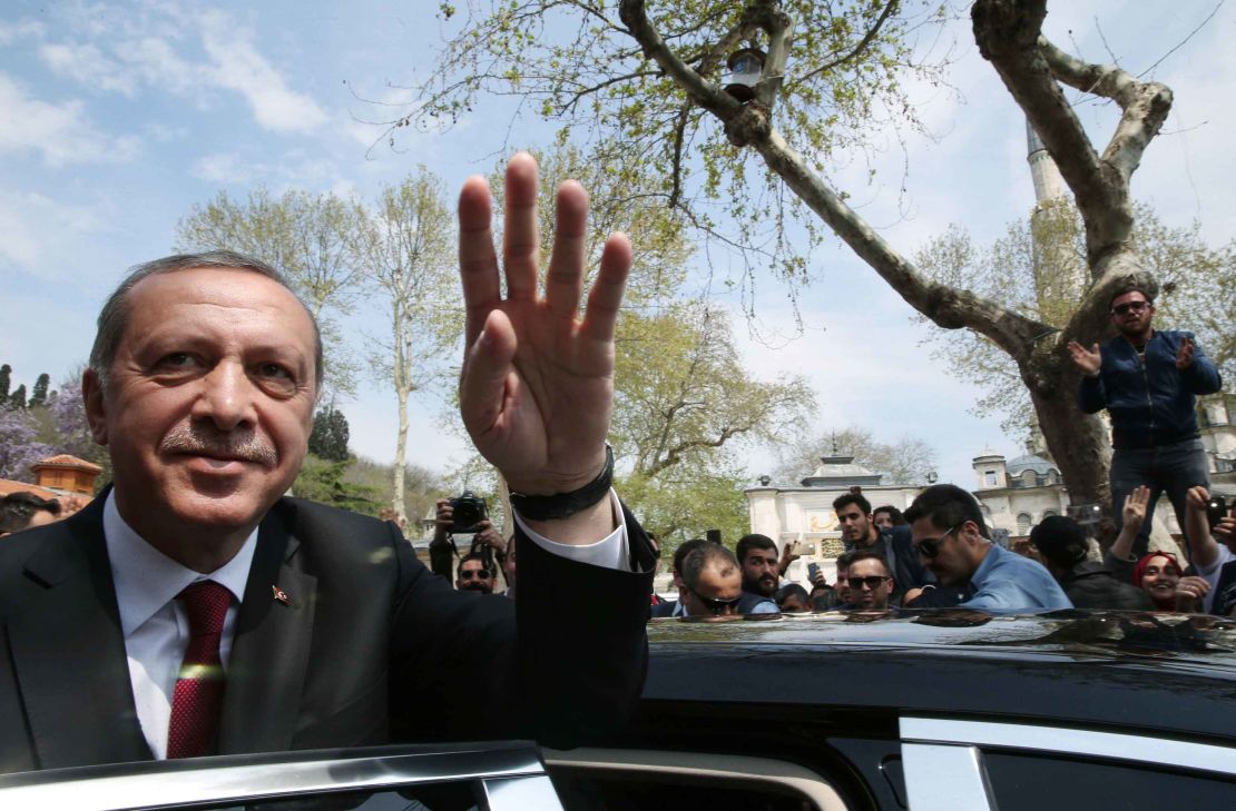 Erdogan praised Trump for the US attack on a Syrian airfield.