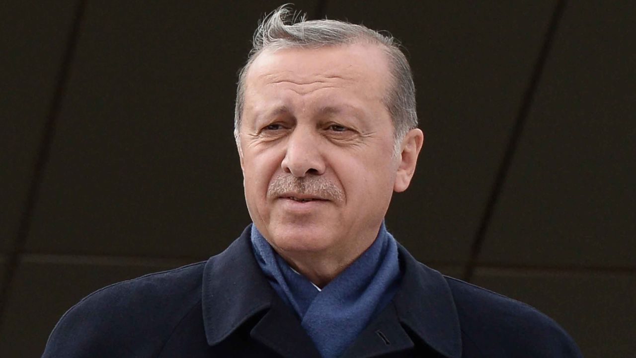 ANKARA, TURKEY - APRIL 17: Turkish President Tayyip Erdogan held a referendum victory speech to his supporters at Ankara Esenboga Airport on April 17, 2017 in Ankara Turkey. Erdogan declared victory in Sunday's historic referendum that will grant sweeping powers to the presidency, hailing the result as a "historic decision. 51.4 per cent per cent of voters had sided with the "Yes" campaign, ushering in the most radical change to the country's political system in modern times.Turkey's main opposition calls on top election board to annul the referendum. OSCE observers said that a Turkish electoral board decision to allow as valid ballots that did not bear official stamps undermined important safeguards against fraud. (Photo by Elif Sogut/Getty Images)