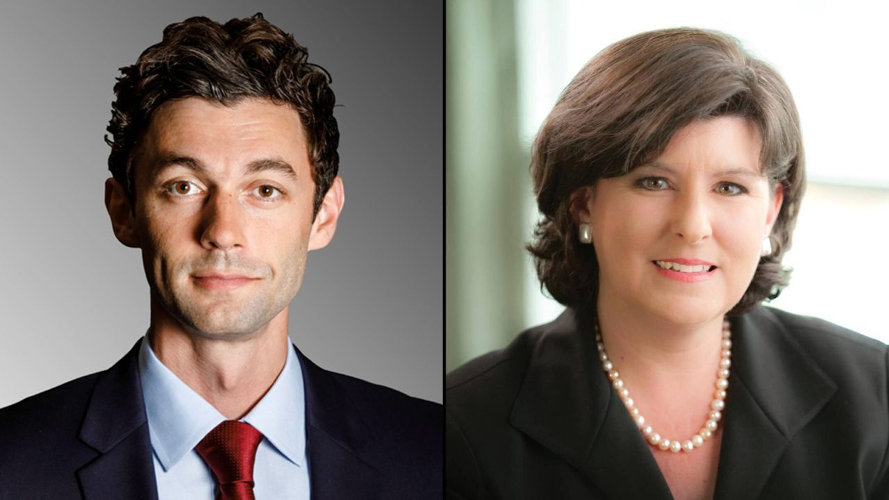 Jon Ossoff and Karen Handel