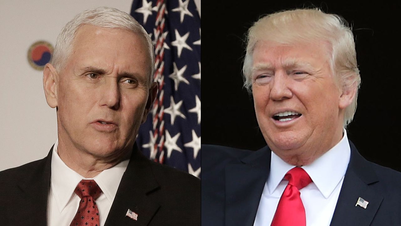 Pence Trump split 0418