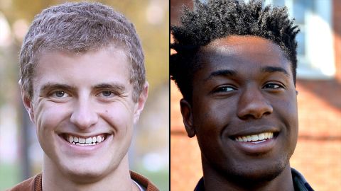 Martin Altenburg and Kwasi Enin have accomplished a rare academic feat -- being accepted into every Ivy League school. Yet they were raised very differently. One student grew up in North Dakota with "hands-off" parents, the other grew up on the East Coast with strict parents. Here's a look at their childhoods.