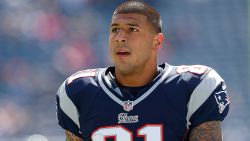FOXBORO, MA - SEPTEMBER 16:  Aaron Hernandez #81 of the New England Patriots practices before a game against the Arizona Cardinals at Gillette Stadium on September 16, 2012 in Foxboro, Massachusetts. (Photo by Jim Rogash/Getty Images)