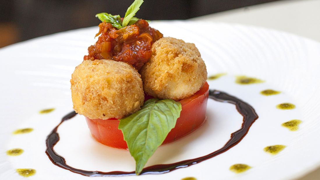 <strong>Alma:</strong>  Alma's 'Buffalo Mozerella' is a Colombian take on the traditional Caprese salad.