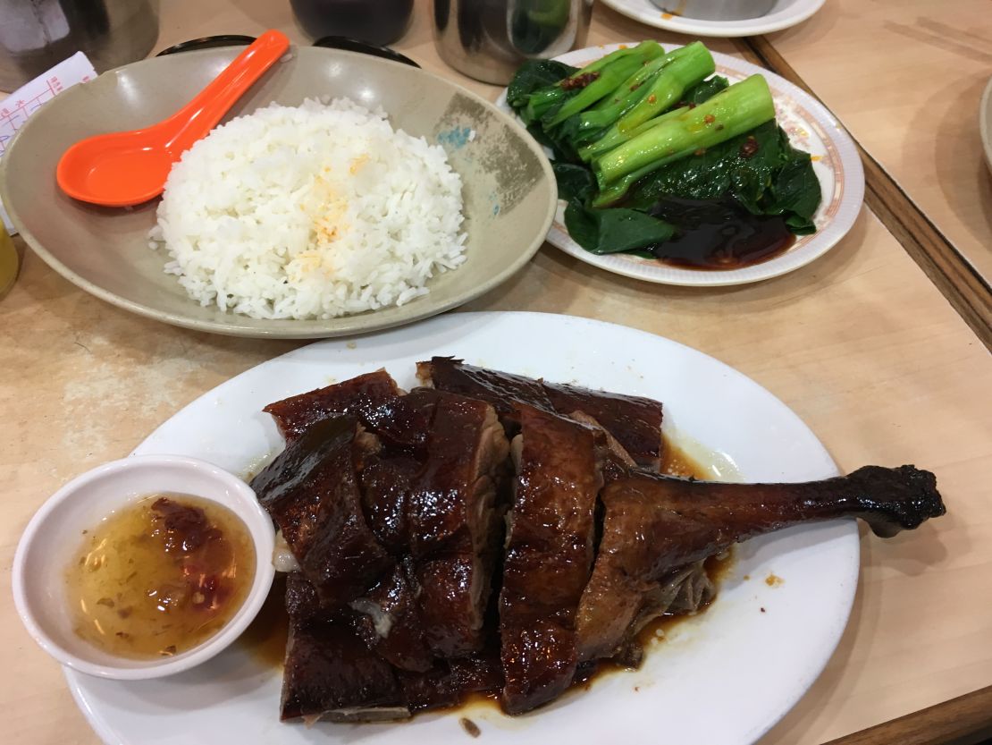 Roast goose from Yat Lok Restaurant.