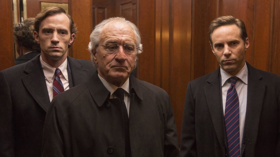 <strong>"The Wizard of Lies":</strong> Robert DeNiro stars as Bernie Madoff in this TV film about the real life investment adviser who orchestrated  one of the biggest financial fraud schemes in American history. <strong>(HBO Now) </strong>