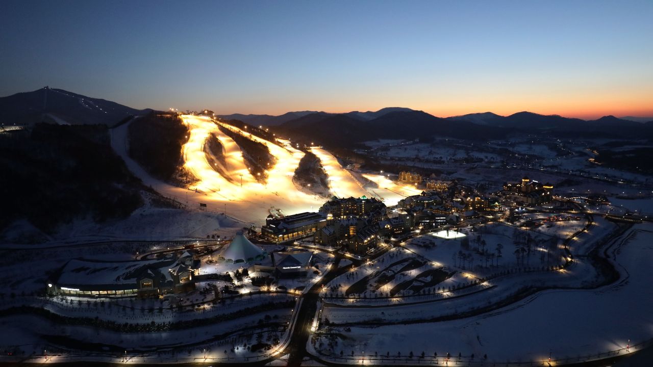The best spots for skiing in Korea.