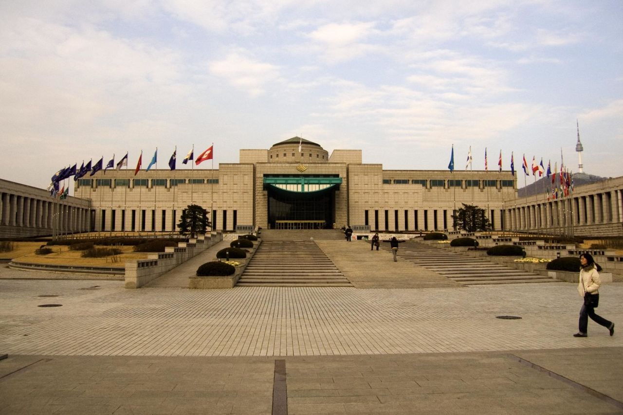 This memorial remembers the military history of Korea.