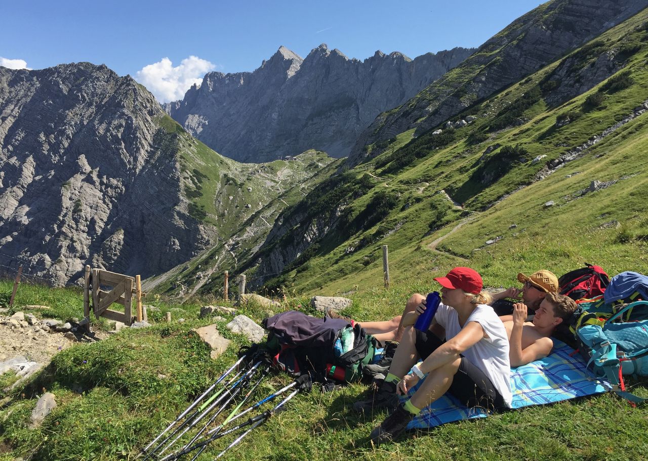 These Austrian huts are the perfect place to unwind after a day hiking.