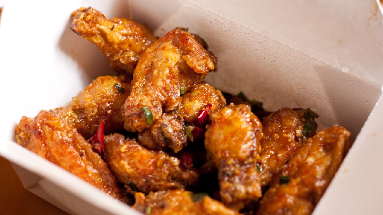 Fried chicken at San Tung is sweet and tangy.