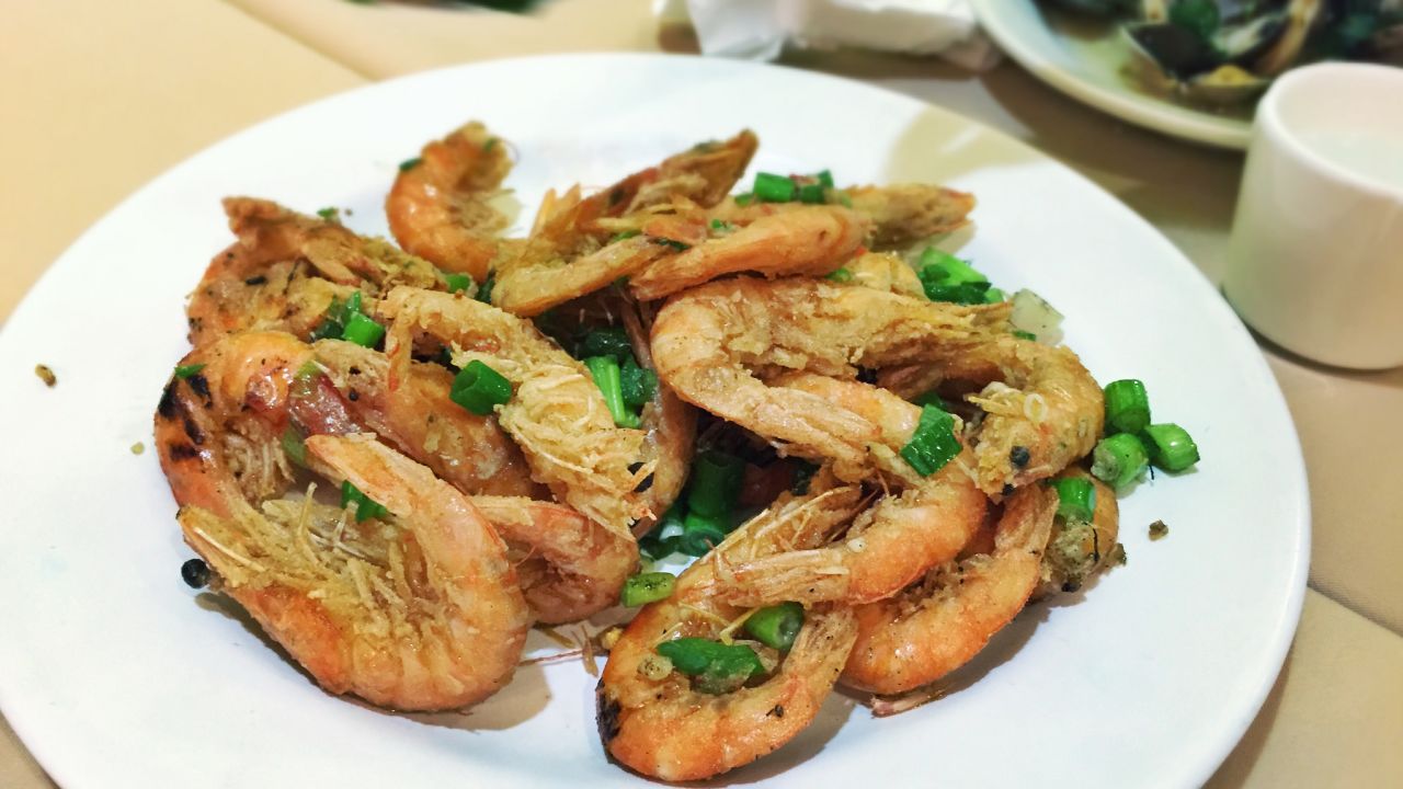 Delicious shrimp dishes are a highlight of Newport Tan.