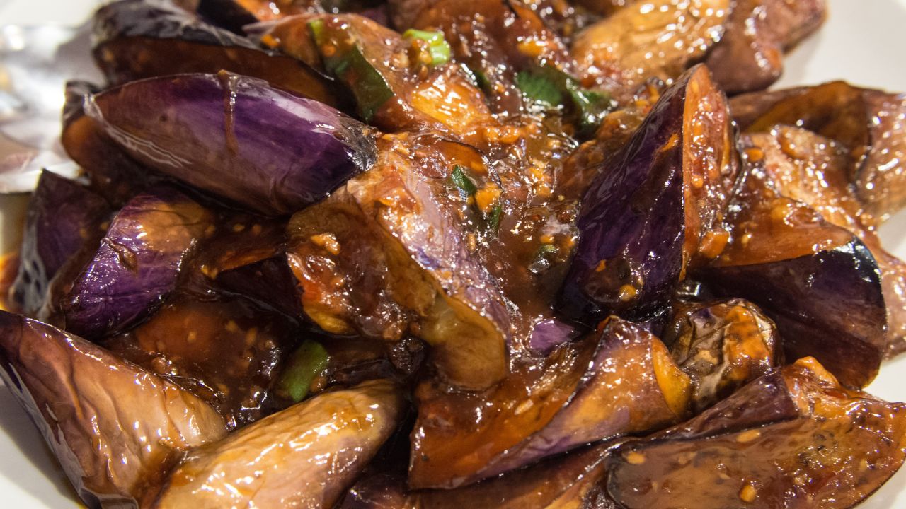 The meat dishes are great at Lao Sze Chuan, but this aubergine dish looks pretty tasty too.