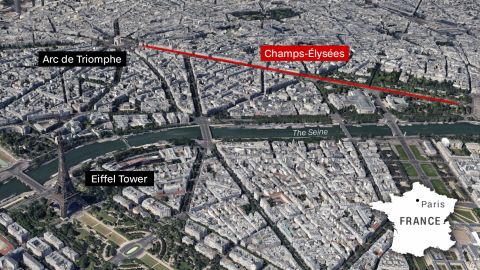 map paris champs elysees shooting