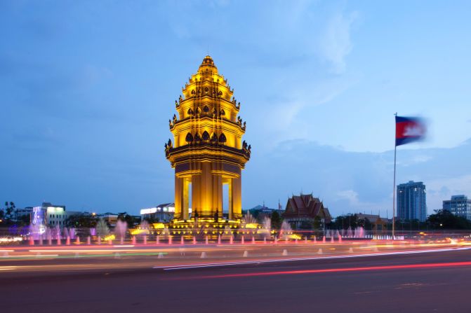 New Khmer Architecture (1956-1972) was pioneered by Cambodian architect Vann Molyvann, who built some 100 structures in the post-independence, pre-war period in the country. He was behind Phnom Penh's Independence Monument, unveiled in 1958. Photo by Sam Naiman (www.chromafilms.net)