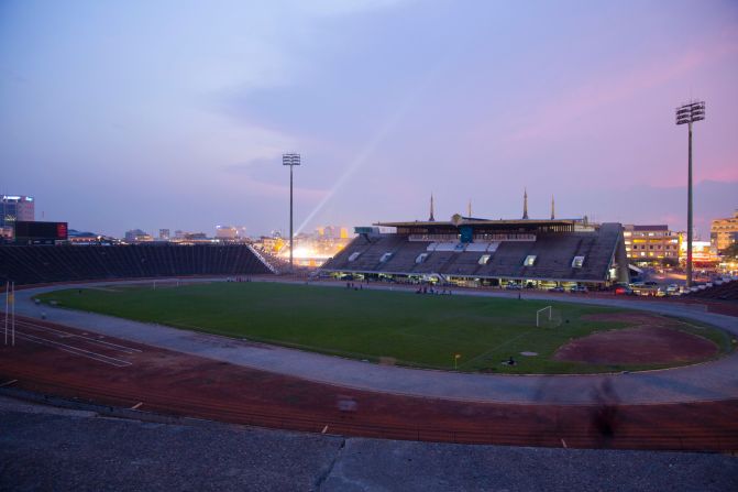 Other New Khmer buildings that survived the war include the Olympic National Stadium in Phnom Penh. Despite Cambodia never having hosted the Olympic games, the stadium was dubbed as such and the name stuck.