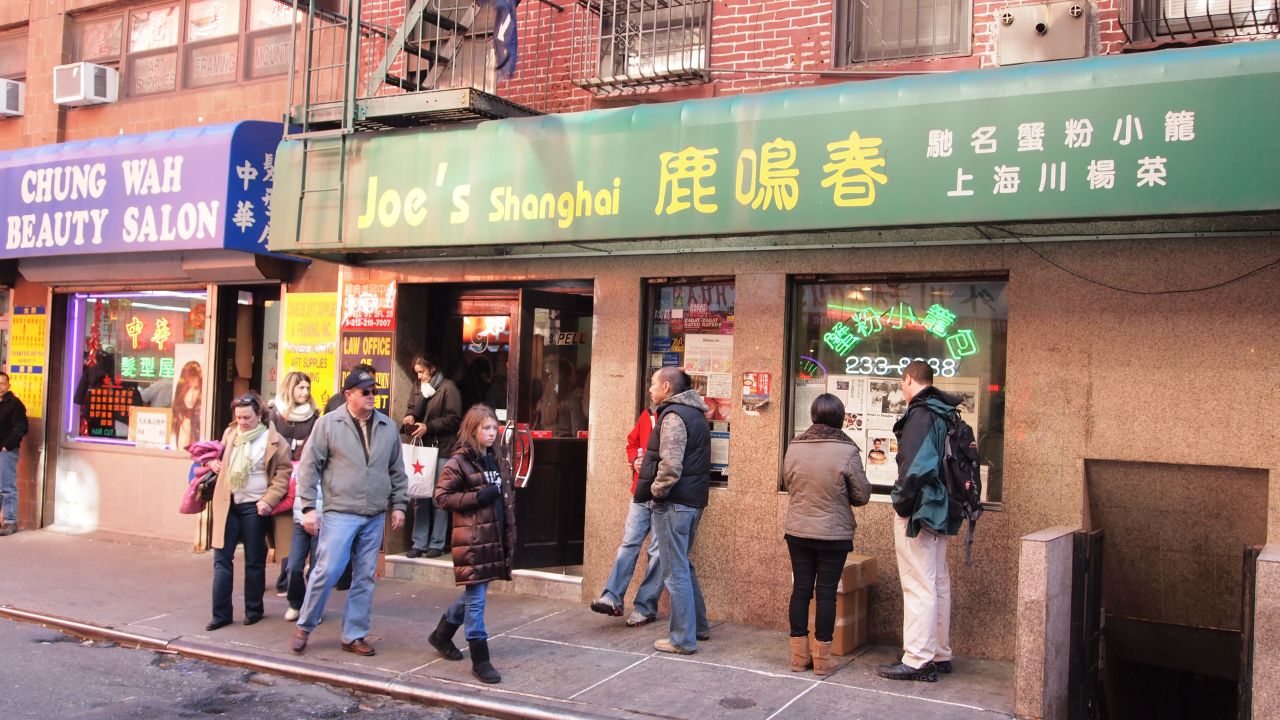 Authentic local favorite Joe's Shanghai in NYC.
