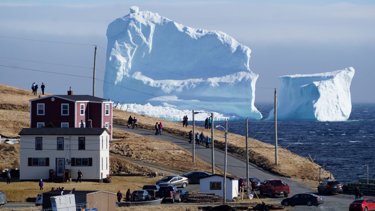 Residents view the first iceberg of the season on Sunday, April 16, as it passes the South Shore, also known as <a href="http://www.cnn.com/2017/04/19/travel/ferryland-iceberg-trnd/index.html" target="_blank">"Iceberg Alley,"</a> near Ferryland, Newfoundland and Labrador.