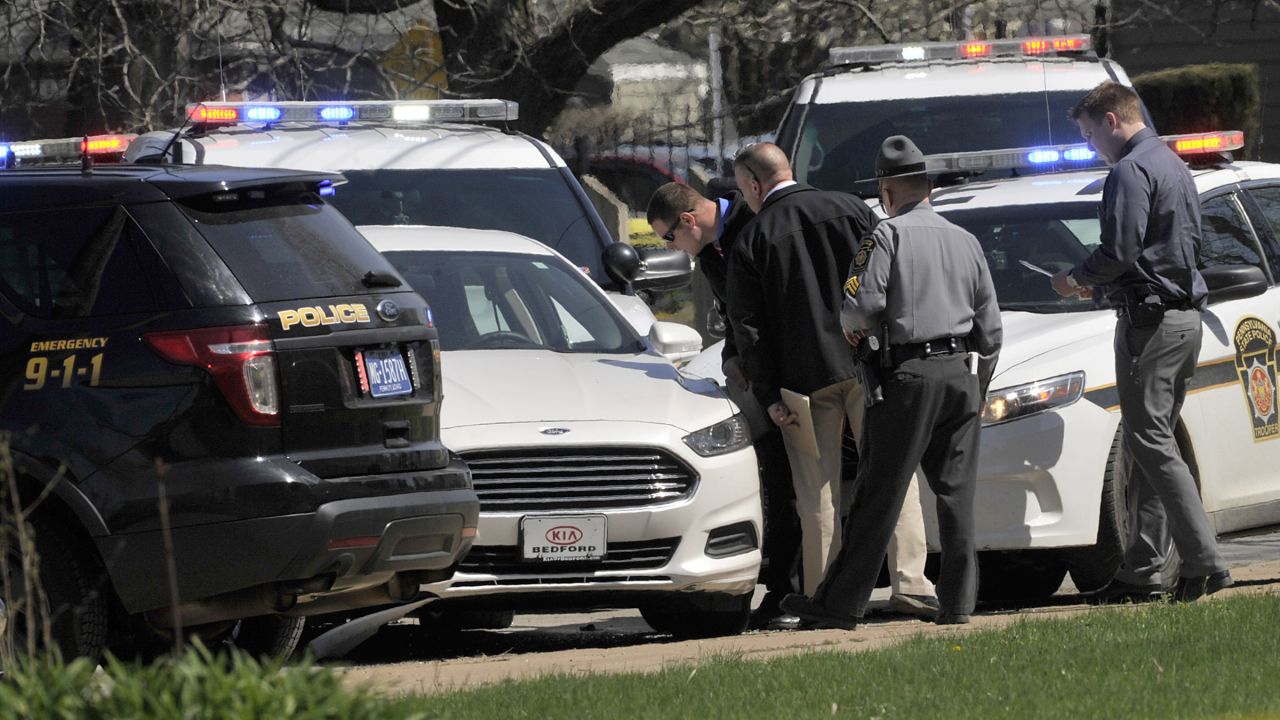 Pennsylvania State Police investigate the scene in Erie, Pennsylvania, where Steve Stephens -- <a href="http://www.cnn.com/2017/04/19/us/steve-stephens-facebook-killing-timeline-trnd/index.html" target="_blank">who posted a murder video on Facebook</a> -- was found shot dead on Tuesday, April 18. Stephens killed himself as he was being chased by state troopers. He was wanted in the death of Robert Godwin, 74. Stephens posted video on Facebook of Godwin's death.