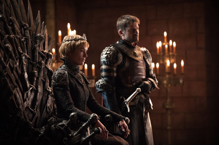 Lena Headey as Cersei Lannister and Nikolaj Coster-Waldau as Jaime Lannister 