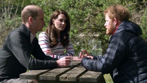 Prince William, Catherine and Prince Harry talk about mental health as they launch their Heads Together campaign.