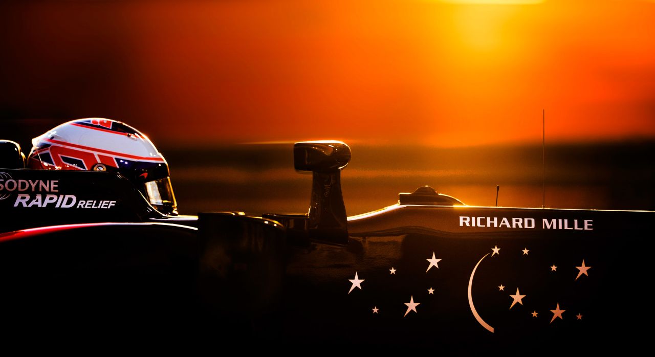 "Bahrain is very different because the race starts in sunset conditions and transfers into night time."<br />© Darren Heath