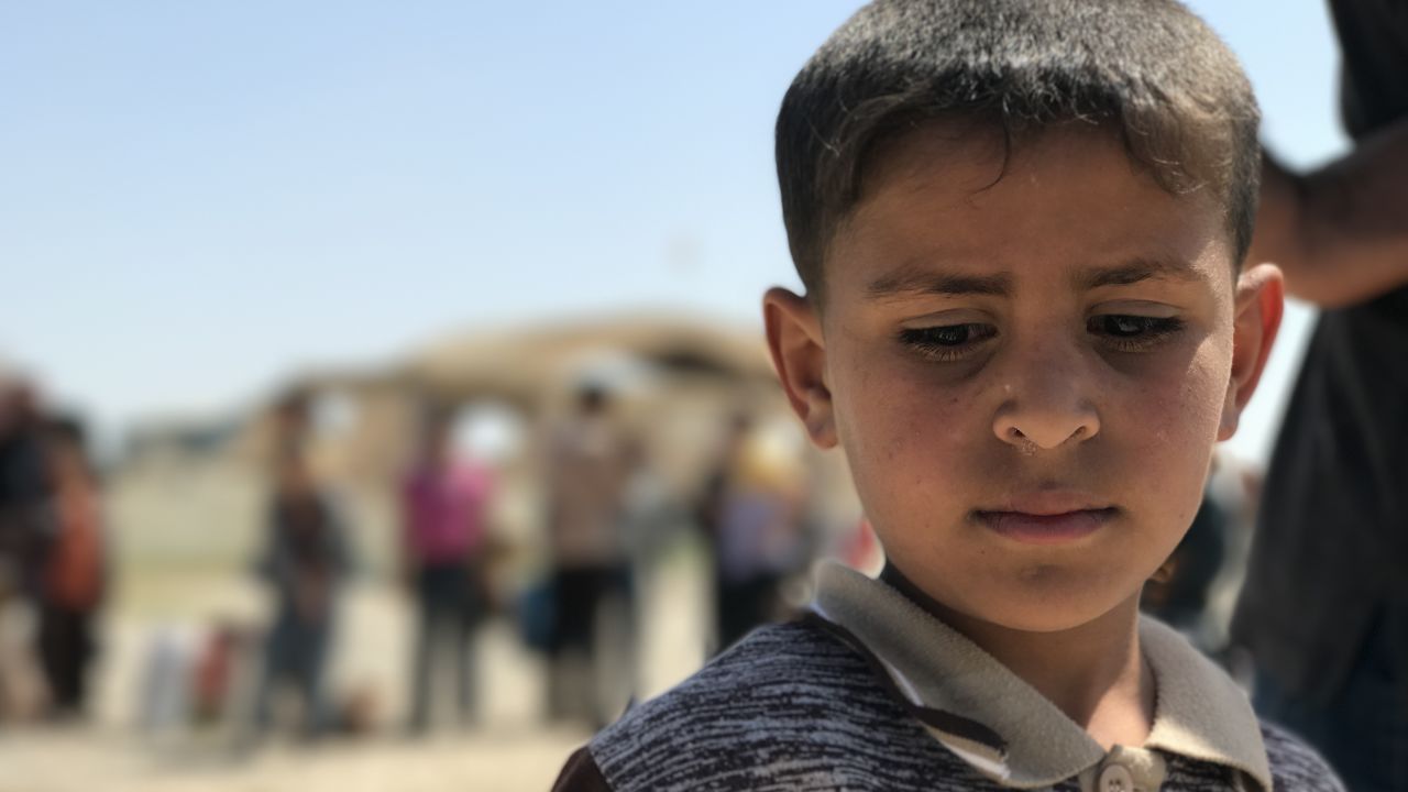 Many children are among the families who've fled Mosul, with harrowing stories of their treatment by ISIS fighters.