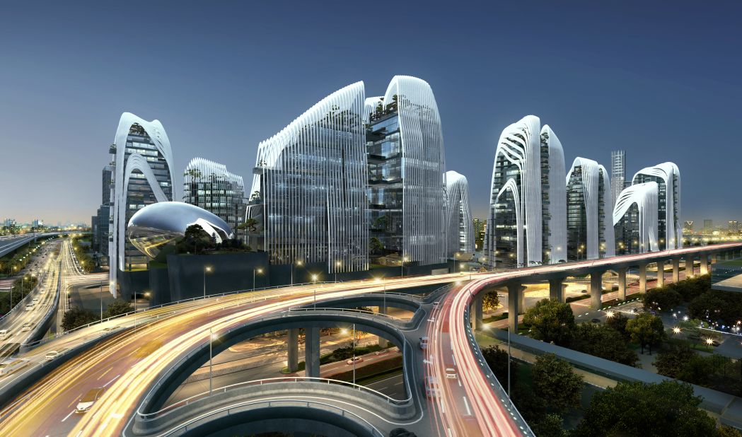 The Nanjing Zendai Himalayas Center embodies the Chinese notion of "shanshui," meaning mountain and water. The building responds to the surrounding mountains and rivers while meeting the material needs of urban life. 