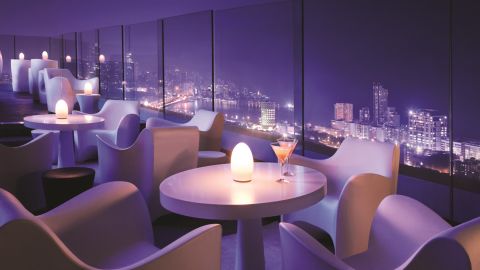Dine with a view of the city at Mumbai Four Seasons.