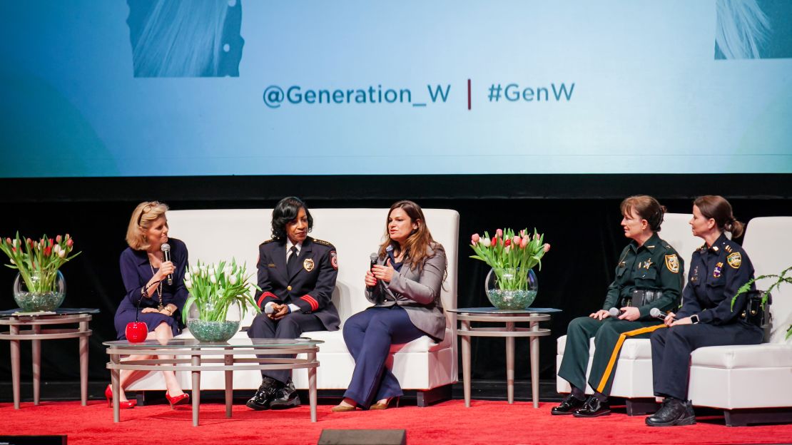 An all-female law enforcement panel at a recent women's conference.