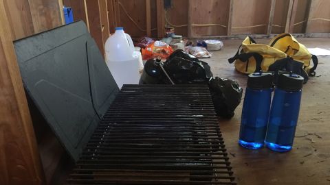 Inside the cabin where police say Tad Cummins and his former student spent a night.