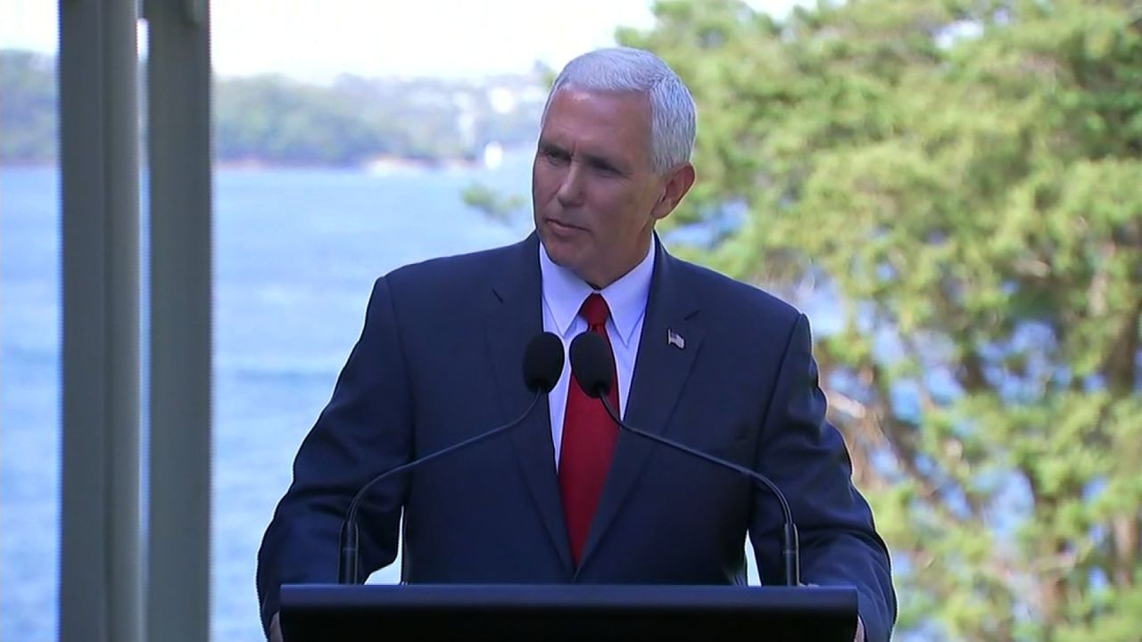 pence australia refugee deal sot