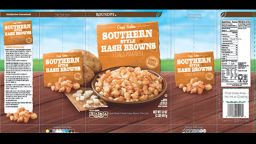 Hash brown recall due to golf ball pieces