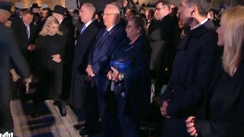 Israeli Prime Minister Benjamin Netanyahu attends Holocaust Remembrance Day vigil