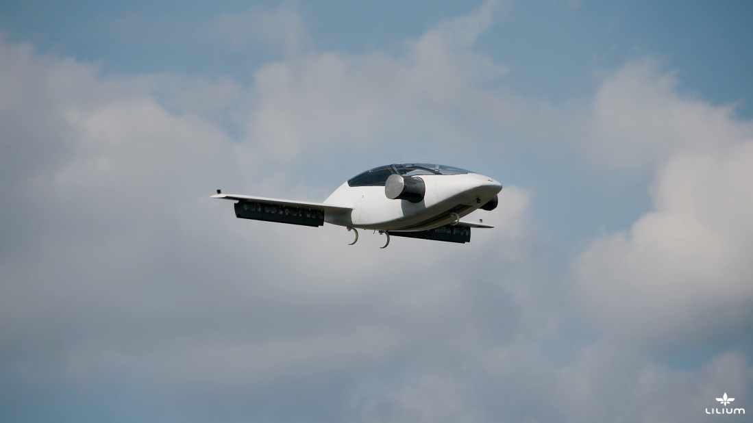 A prototype has undergone testing in Germany and proved its ability to transform from hover mode to forward flight mode in mid air by tilting its 26 electric jet engines.