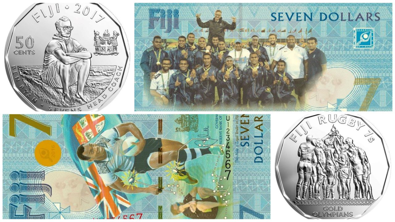 Two new Fijian currencies have been issued to commemorate the Olympics
