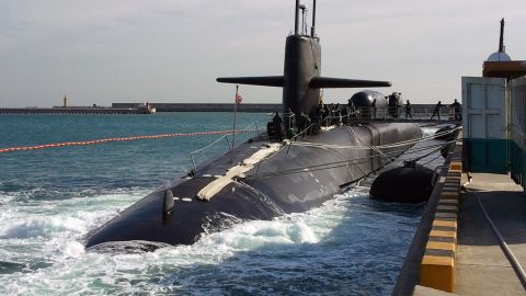Ohio-class submarines like the USS Michigan can carry up to 154 Tomahawk missiles.