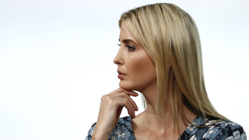 First Daughter and Advisor to the US President Ivanka Trump attends the start of a panel discussion at the W20 women's empowerment summit sponsored by the Group of 20 major economic powers on April 25, 2017 in Berlin. 
On her first official trip as presidential adviser, Ivanka Trump appeared on a panel with high-powered guests, also including IMF chief Christine Lagarde and Queen Maxima of the Netherlands, on Women's Economic Empowerment and Entrepreneurship. / AFP PHOTO / Odd ANDERSEN        (Photo credit should read ODD ANDERSEN/AFP/Getty Images)