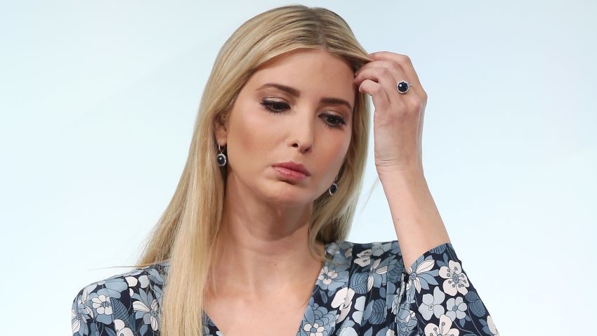 BERLIN, GERMANY - APRIL 25: Ivanka Trump, daughter of U.S. President Donald Trump, is seen on stage of the W20 conference on April 25, 2017 in Berlin, Germany. The conference, part of a series of events in connection with Germany's leadership of the G20 group of nations this year, focuses on women's empowerment, especially through entrepreneurship and the digital economy. (Photo by Sean Gallup/Getty Images)