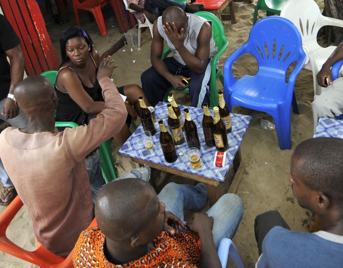 Bar in the  Marcory quarter of Abidjan.   