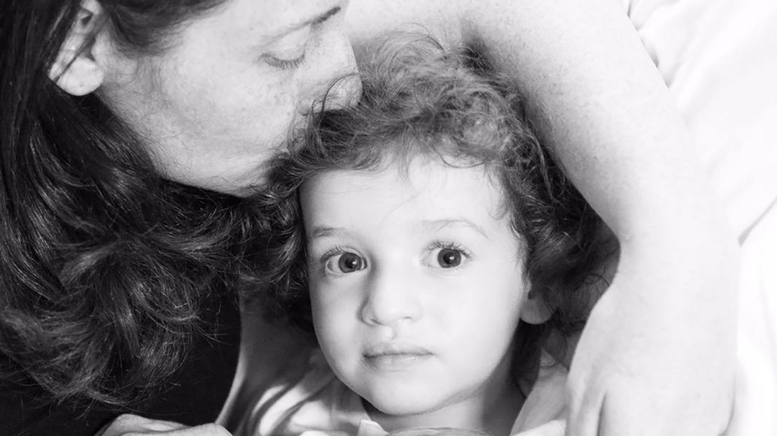 Jo Zmood and her son.