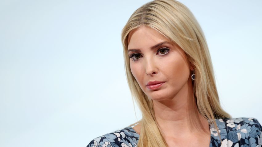 BERLIN, GERMANY - APRIL 25: Ivanka Trump, daughter of U.S. President Donald Trump, is seen on stage of the W20 conference on April 25, 2017 in Berlin, Germany. The conference, part of a series of events in connection with Germany's leadership of the G20 group of nations this year, focuses on women's empowerment, especially through entrepreneurship and the digital economy. (Photo by Sean Gallup/Getty Images)