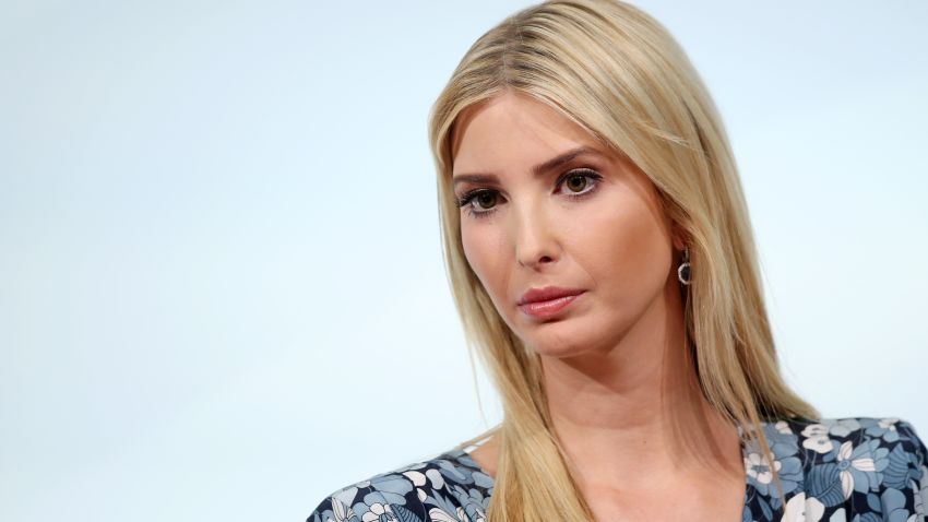 BERLIN, GERMANY - APRIL 25:  Ivanka Trump, daughter of U.S. President Donald Trump, is seen on stage of the W20 conference on April 25, 2017 in Berlin, Germany. The conference, part of a series of events in connection with Germany's leadership of the G20 group of nations this year, focuses on women's empowerment, especially through entrepreneurship and the digital economy.  (Photo by Sean Gallup/Getty Images)