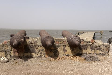 UNESCO and Gambia's government have attempted to protect the site through measures including 70 meters of sea defense off the most vulnerable areas. 