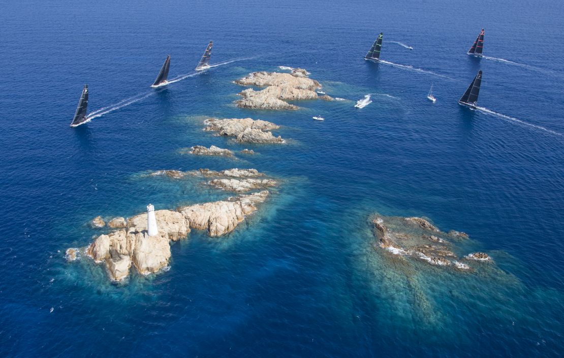 Sardinia's Costa Smeralda offers stunning sailing among rocky islands.